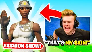 I copied FAMOUS YOUTUBER'S Fortnite FASHION SHOW OUTFITS and WON!