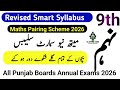 Revised & Updated Smart Syllabus Class 9 | Class 9th New Smart Syllabus All Subjects | Free Download