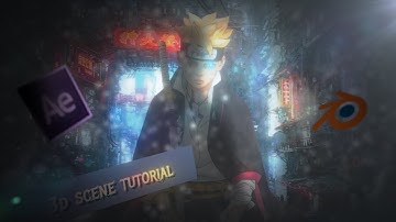Element 3d/Blender Scene - After Effects AMV Tutorial! Free pf