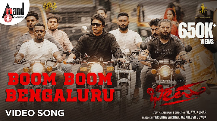 Boom Boom Bengaluru Video Song | Bheema | Vijaya Kumar|Charan Raj | Krishna Sarthak| Jagadeesh Gowda