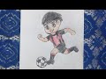 How to Draw a Boy with a Football: Simple Guide #drawing #football #boy