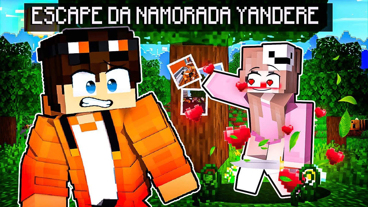 ESCAPE da NAMORADA YANDERE no Minecraft!