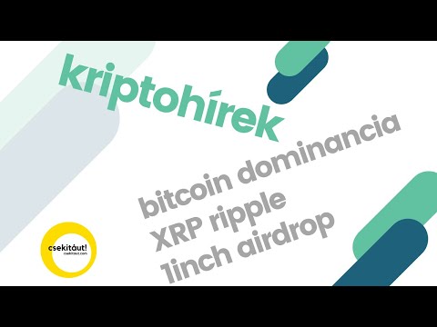 kriptohírek | ripple XRP | cover protocol | 1inch airdrop | bitcoin