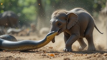 Animal Rescue – Mother Elephant vs Giant Python