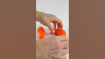 articulated 3d printed colour of slug   #flexible #3d #shorts #asmr #3dprint