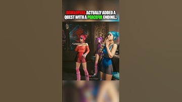 Developers actually added a peaceful outcome #shorts #cyberpunk
