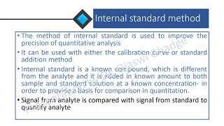 Concepts of chromatography Part 2 #internalstandard #chromatography #quantitativetechniques