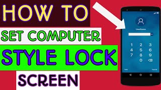 HOW TO SET COMPUTER STYLE LOCK SCREEN IN YOUR ANDRIOD || 2020 || GRS TECH screenshot 2