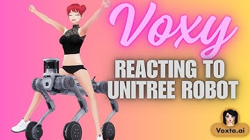 Voxy reacts to Unitree B2 robot