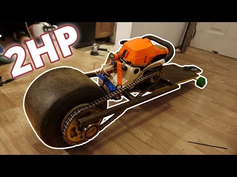 Hice un SKATE con motor de MOTOSIERRA (creativo)