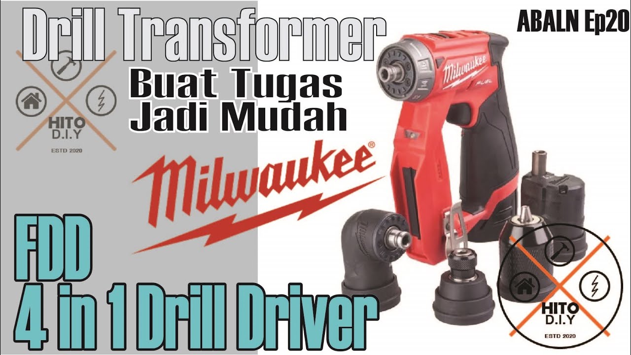 Review Milwaukee M12 FDD 4 in 1 Drill Driver Drill Transformer YouTube