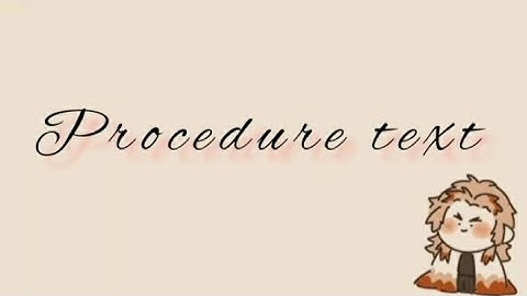 (TUGAS BAHASA INGGRIS) PROCEDURE TEXT - HOW TO MAKE CHOCOLATE BANANA