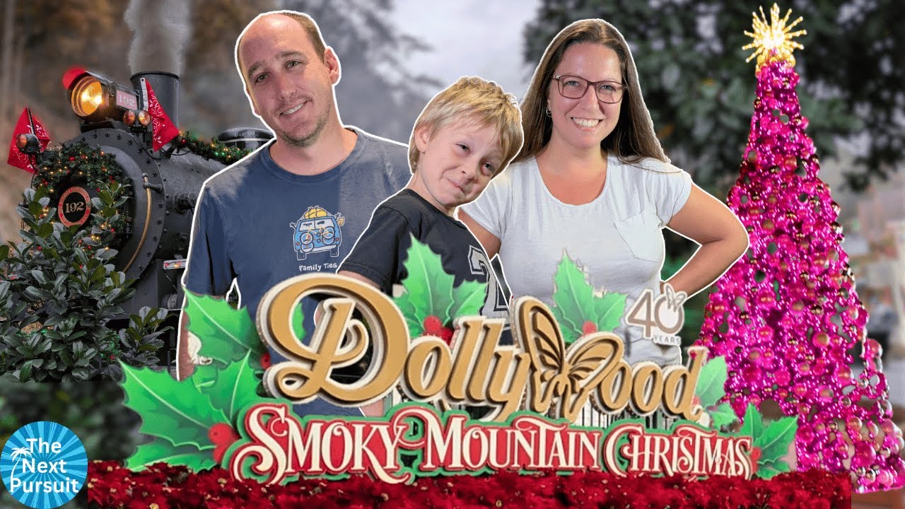Dollywood Smoky Mountain Christmas Opening Day 2025! 🎄Decorations, Lights, & Dolly’s Tour Bus!
