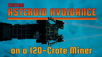 Starbase - Testing Asteroid Avoidance YOLOL - Script in Description