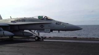 F18's Take Off from USS Enterprise