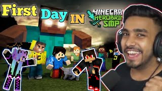 my first day in HEROBRINE SMP 🔥 | ft. @TechnoGamerzOfficial #minecraft #mcflame #herobrinesmp