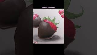 Chocolate Covered Strawberries #art #acrylicpaintingtechniques #acrylicpaintingtutorial #painting