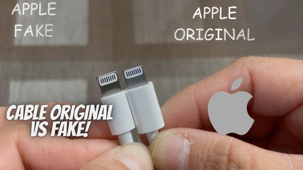 Cómo se diferencia un cable Apple verdadero de uno falso