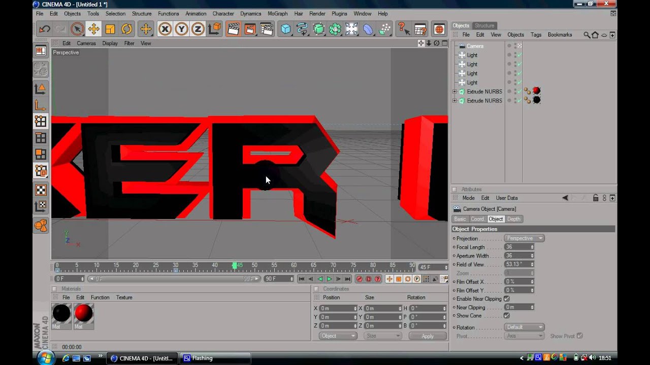 Simple Cool Cinema 4D Intro Tutorial (2 Colour Text) - YouTube