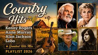 Country Hits  Kenny Rogers Anne Murray Alan Jackson Lobo Greatest Hits Mix Playlist 2026