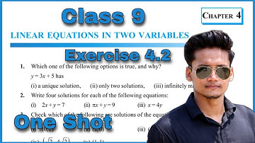ex 4.2 class 9 Linear Equations in two Variables  class 9 exercise 4 .2 CBSE NCERT Rajmith