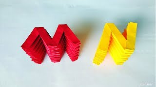 Paper Alphabet  ''N'' || Origami Alphabet Letter ''N'' || DIY