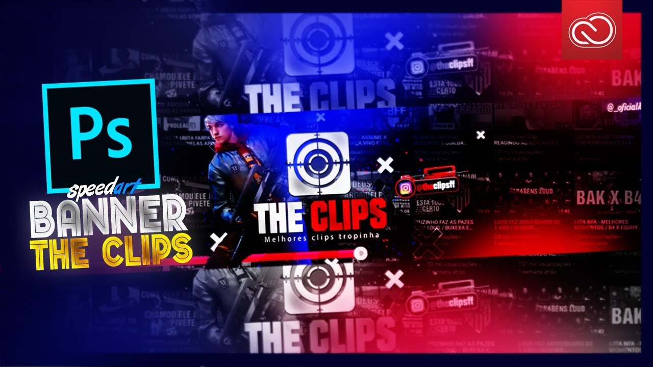 SpeedArt Banner The Clips | (photoshop)
