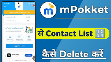 mPokket Se Contact List Kaise Delete Kare