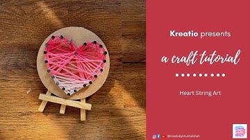 Heart Shaped string art tutorial for beginners | date night activity | valentines day gift idea