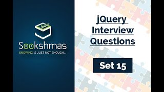 jQuery Interview Questions and Solutions- Set-15
