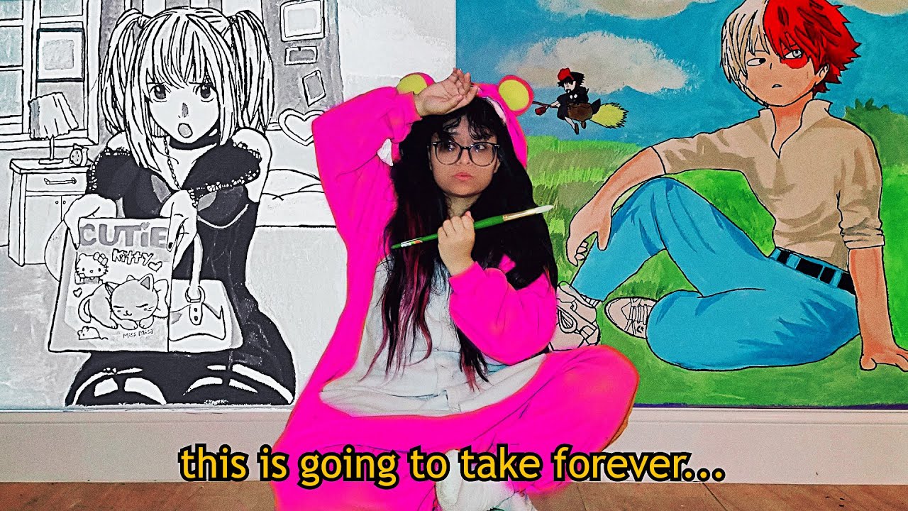 i painted anime on my walls... YouTube