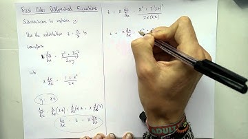 FP2 - 4.4.a - First Order Differential Equations - Substitutions for y (part 1)
