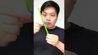 Amazing Straw Magic Tutorial #shorts #simplemagic #simplemagictricks