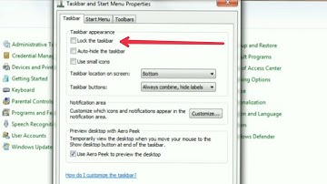 How to Enable Lock the Taskbar | Taskbar & Start Menu Settings | Window 7 | Pc