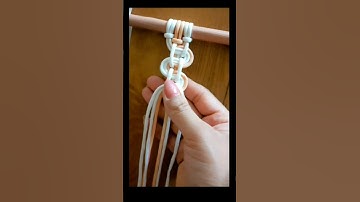 Tutorial on Variation of Square knot 👆 🪢 😍 👌🏻 #shorts #knot