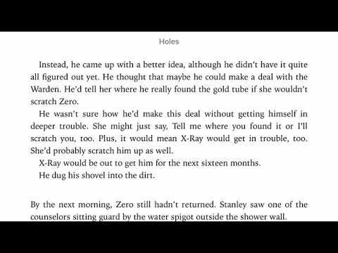 Chapter 31: Holes - YouTube