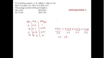 APSET 2016 COMPUTER SCIENCE PAPER-3 PART-2 SOLUTIONS