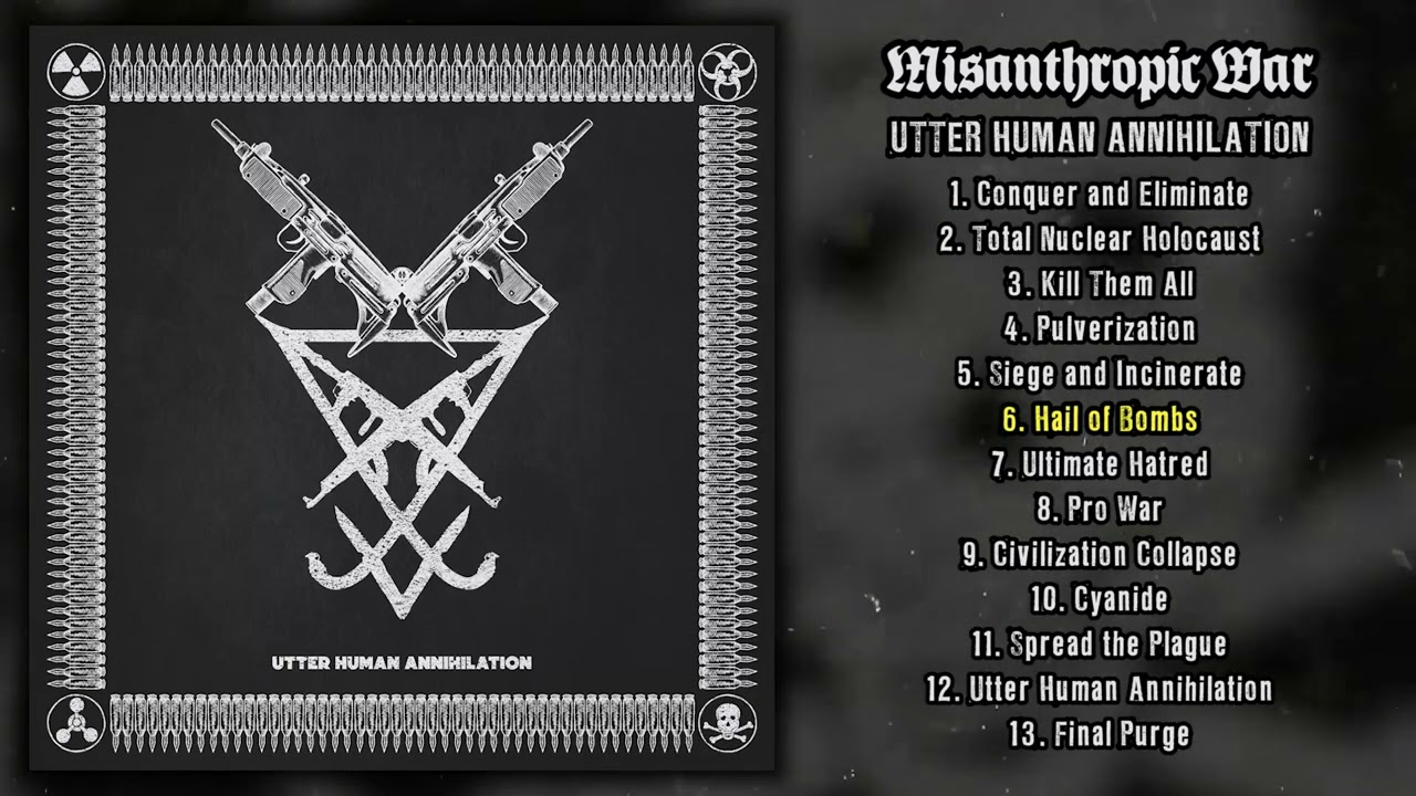 Misanthropic War - Utter Human Annihilation FULL ALBUM (2023 - War Metal / Grindcore)