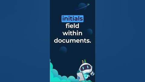 Documents and Contracts  Initials Fillable Field
