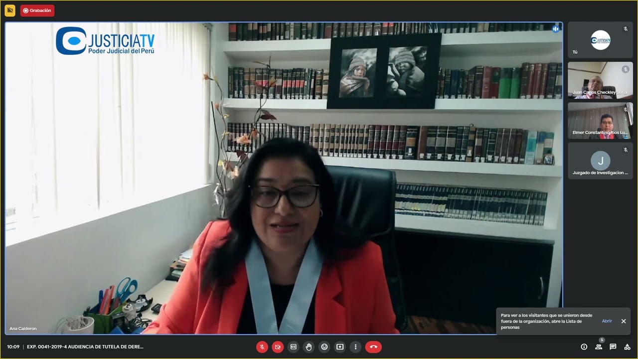 Audiencia de tutela de derechos solicitado por la defensa de Guido César Águila Grados