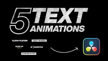 DaVinci Resolve 5 Text Animations in Fusion
