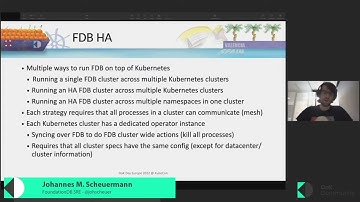 Operating FoundationDB on Kubernetes - Johannes M. Scheuermann (DoK Day EU 2022)
