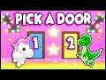 DO NOT PICK THE WRONG MYSTERY DOOR in Adopt Me Roblox! Get FREE PETS, POTIONS & FREE EGGS! Prezley