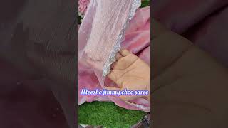 Pink jimmy choo saree from Meesho under 1000/- #jimmychoosaree #meeshojimmychosaree #tissuesaree