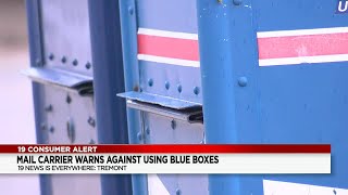 Cleveland postal worker warns against using blue mailboxes due to ongoing theft issues