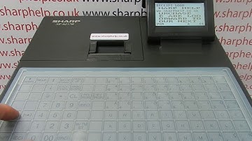 How To Program Your Business Cafe Pub Name Onto Till Receipt Sharp XEA217 / XE-A217B Cash Register