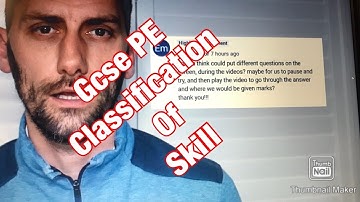 GCSE PE Classification of skills Paper 2
