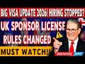 UK Sponsor License Rules 2026 🚨 New Costs &amp; Compliance Changes Explained