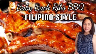 Pork Ribs BBQ Filipino-Style Recipe / How to make BBQ Ribs filipino Style Baked Pork