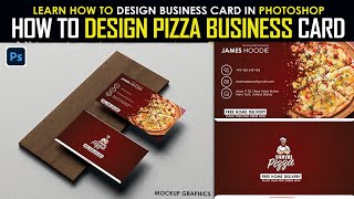 How To Design Pizza Business Card Photoshop Tutorial